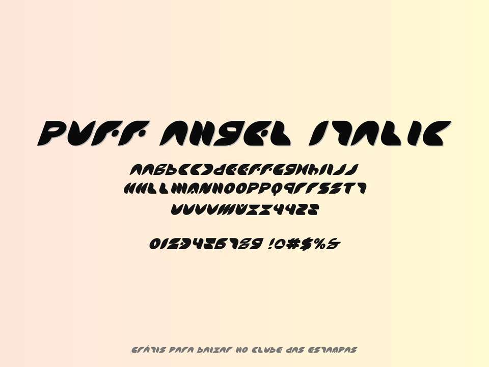 Fonte Puff Angel Italic Grátis Para Baixar