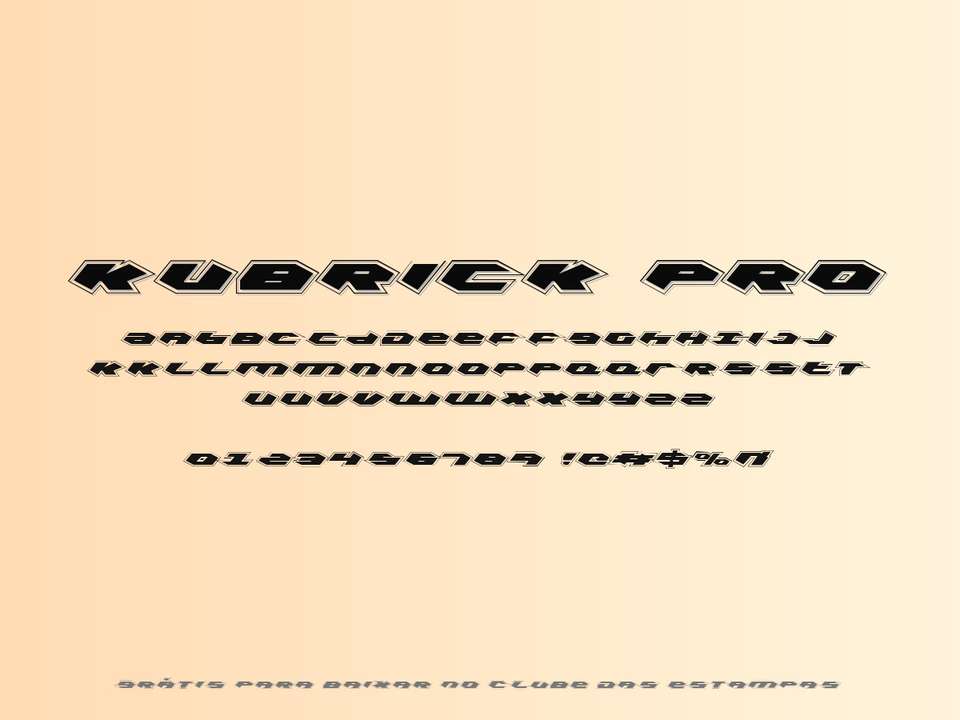 Fonte Kubrick Pro Grátis Para Baixar