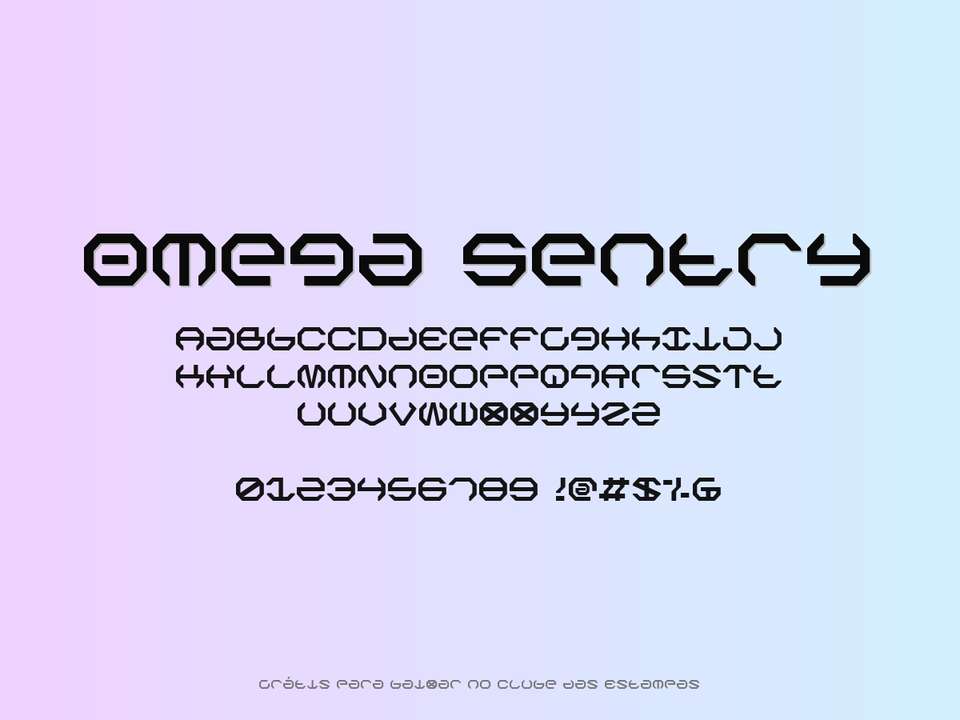 Fonte Omega Sentry Grátis Para Baixar