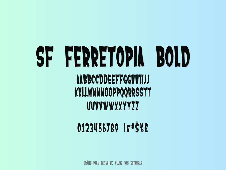 Fonte Sf Ferretopia Bold Grátis Para Baixar