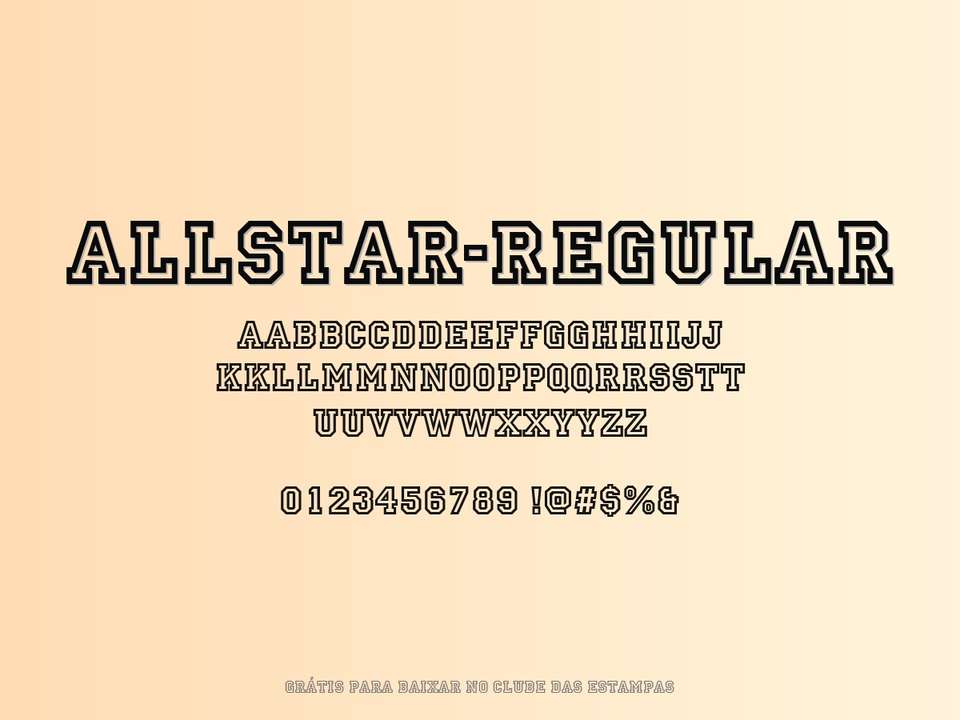 Fonte Allstar Regular Grátis Para Baixar