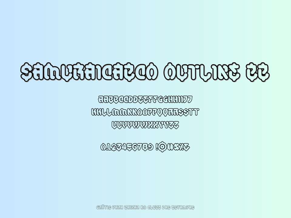 Fonte Samuraicabco Outline Bb Grátis Para Baixar