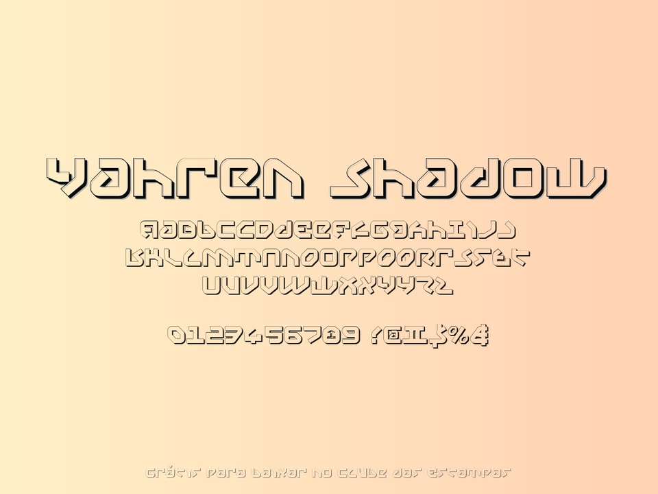 Fonte Yahren Shadow Grátis Para Baixar
