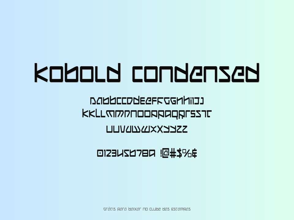 Fonte Kobold Condensed Grátis Para Baixar