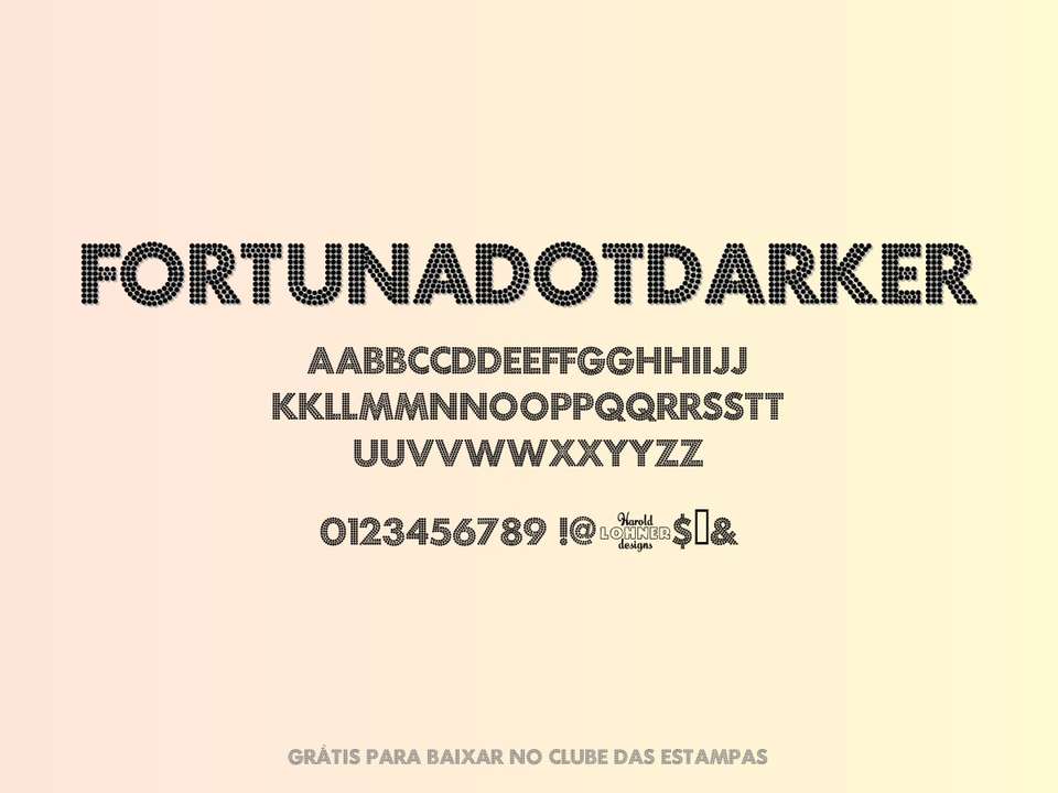 Fonte Fortunadotdarker Grátis Para Baixar