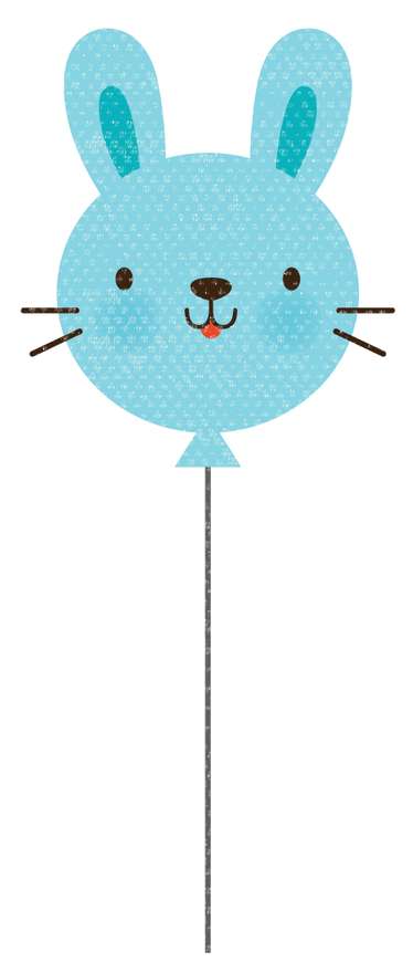 Boneco Coelho Azul Claro Animais Png Grátis Para Baixar