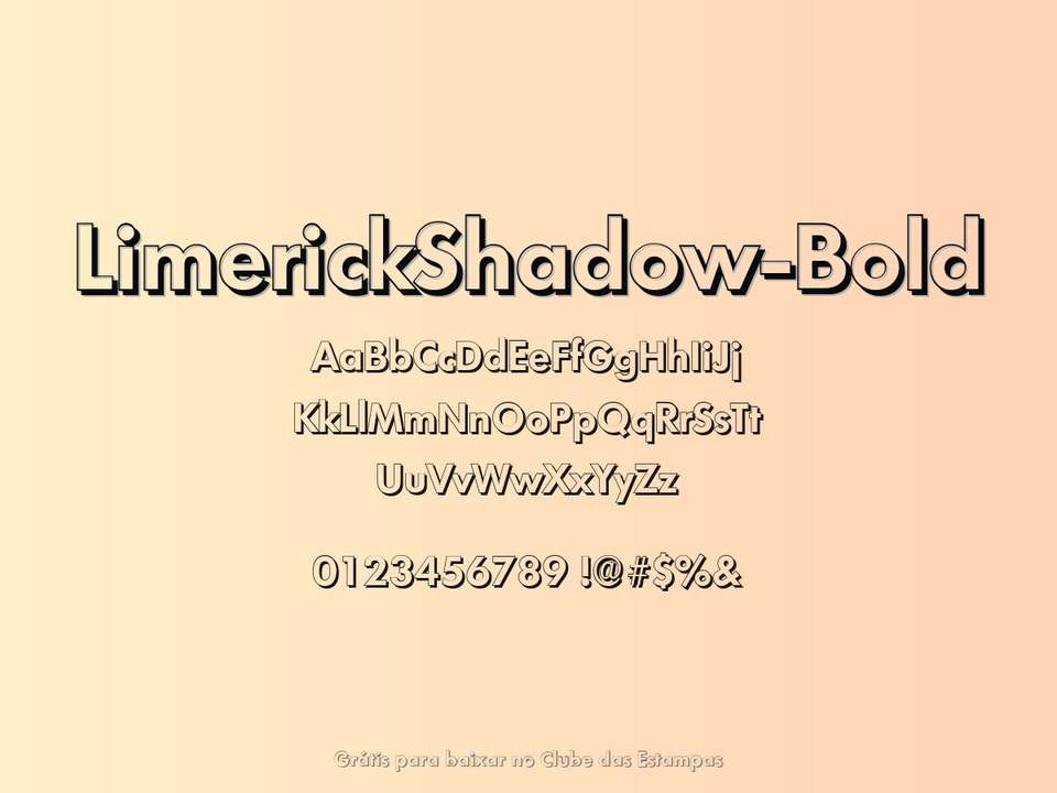 Fonte Limerickshadow Bold Grátis Para Baixar
