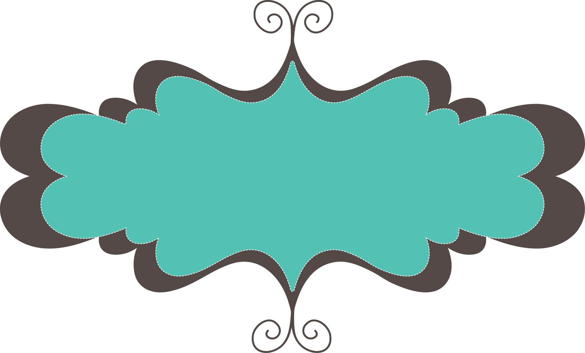 Moldura Decorativa Ornamental Design Gráfico Png Grátis Para Baixar