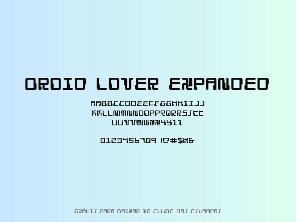 Fonte Droid Lover Expanded Grátis Para Baixar