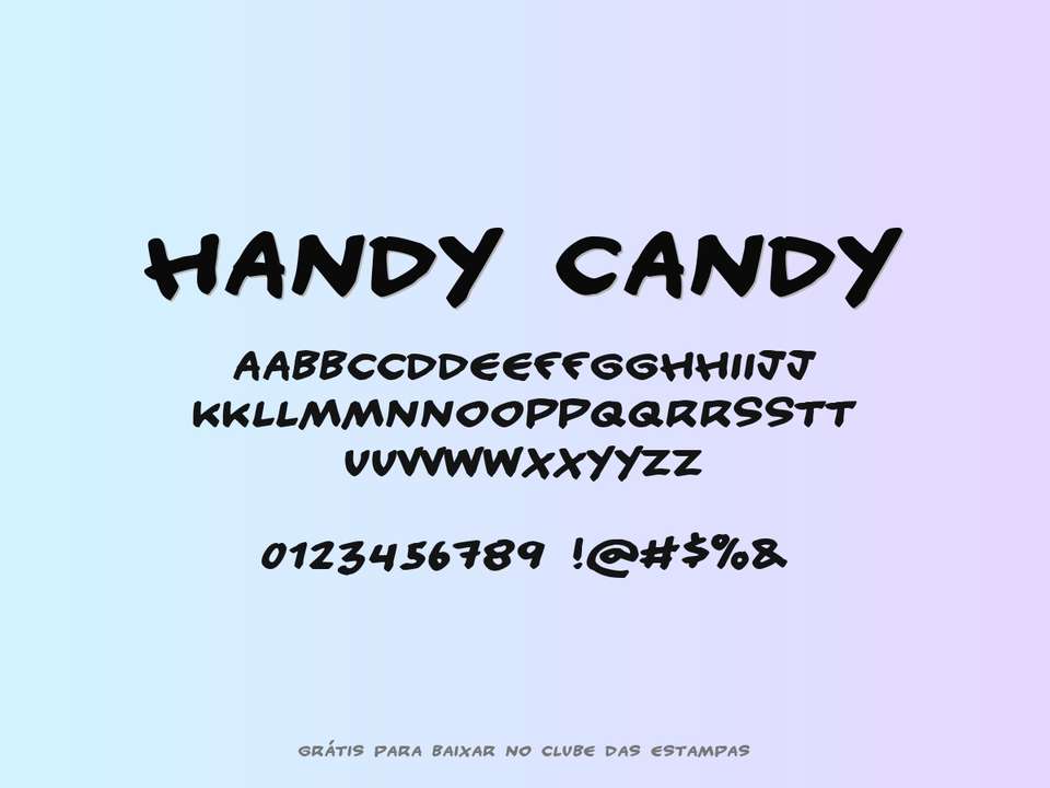 Fonte Handy Candy Grátis Para Baixar