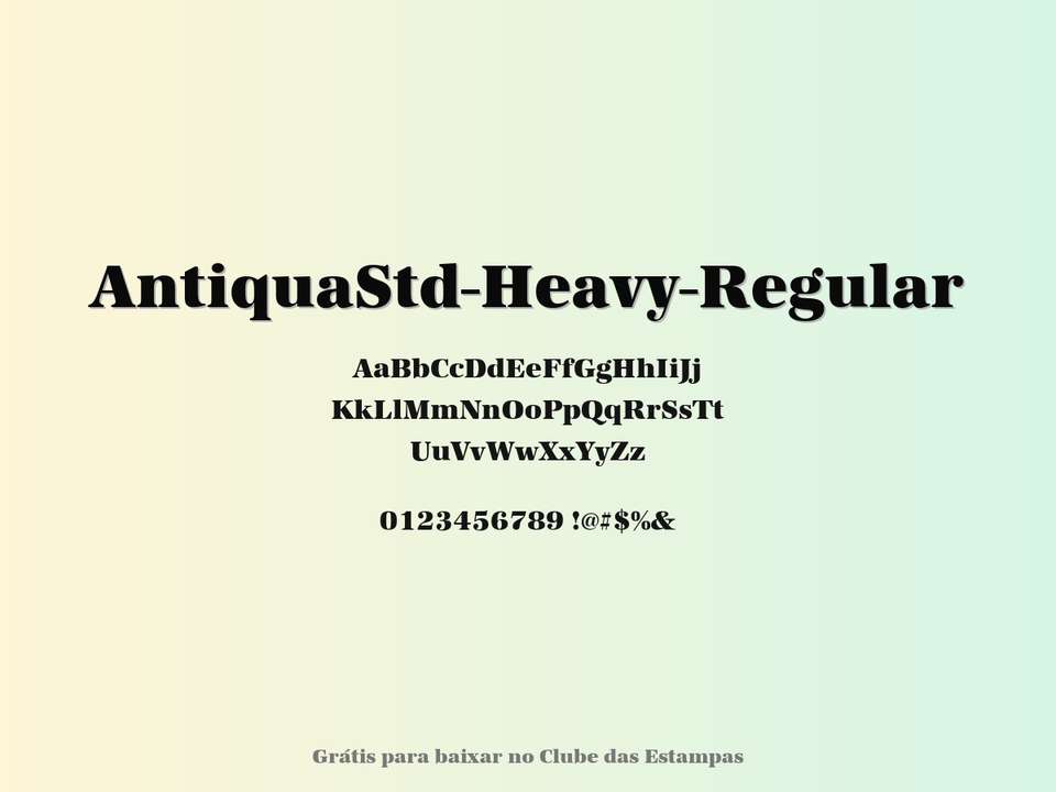 Fonte Antiquastd Heavy Regular Grátis Para Baixar
