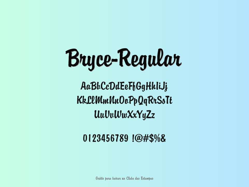 Fonte Bryce Regular Grátis Para Baixar