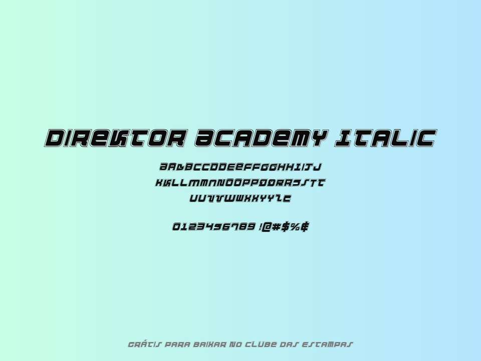 Fonte Direktor Academy Italic Grátis Para Baixar