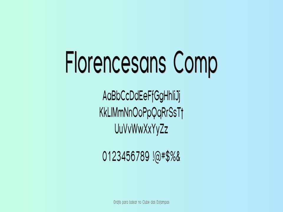 Fonte Florencesans Comp Grátis Para Baixar
