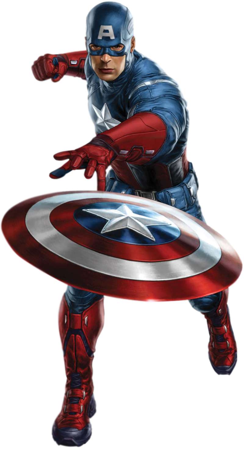 Capitão América Com Escudo Super Heróis Png Grátis Para Baixar