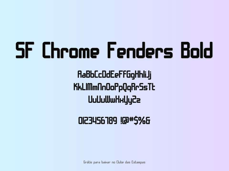 Fonte Sf Chrome Fenders Bold Grátis Para Baixar