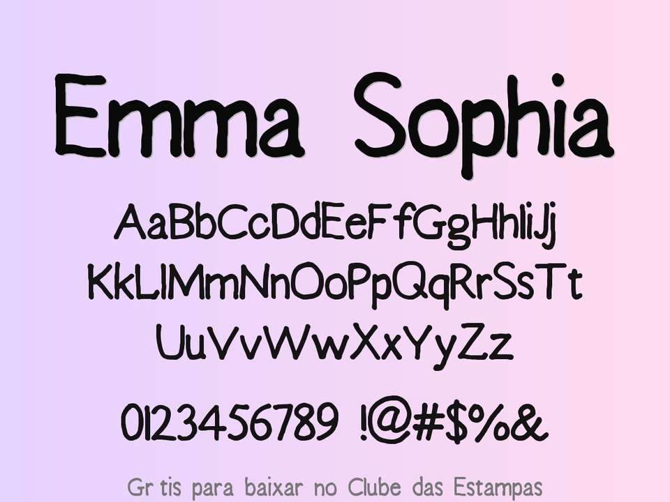 Fonte Emma Sophia Grátis Para Baixar
