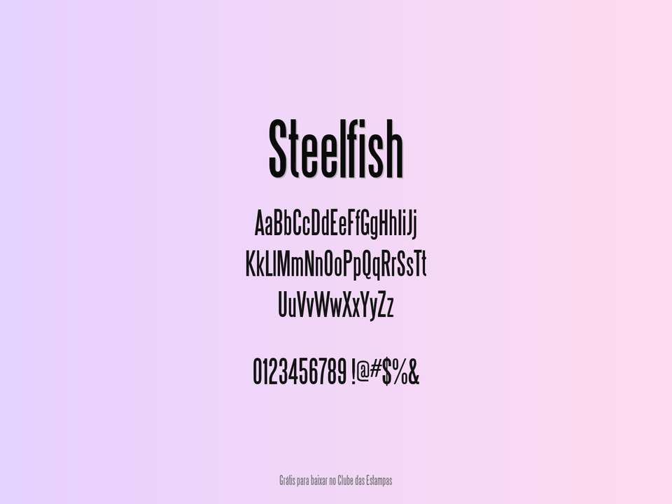 Fonte Steelfish Grátis Para Baixar