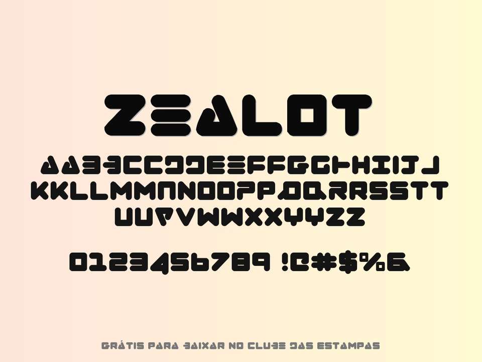 Fonte Zealot Grátis Para Baixar