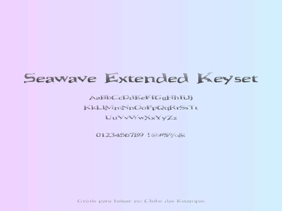 Fonte Seawave Extended Keyset Grátis Para Baixar