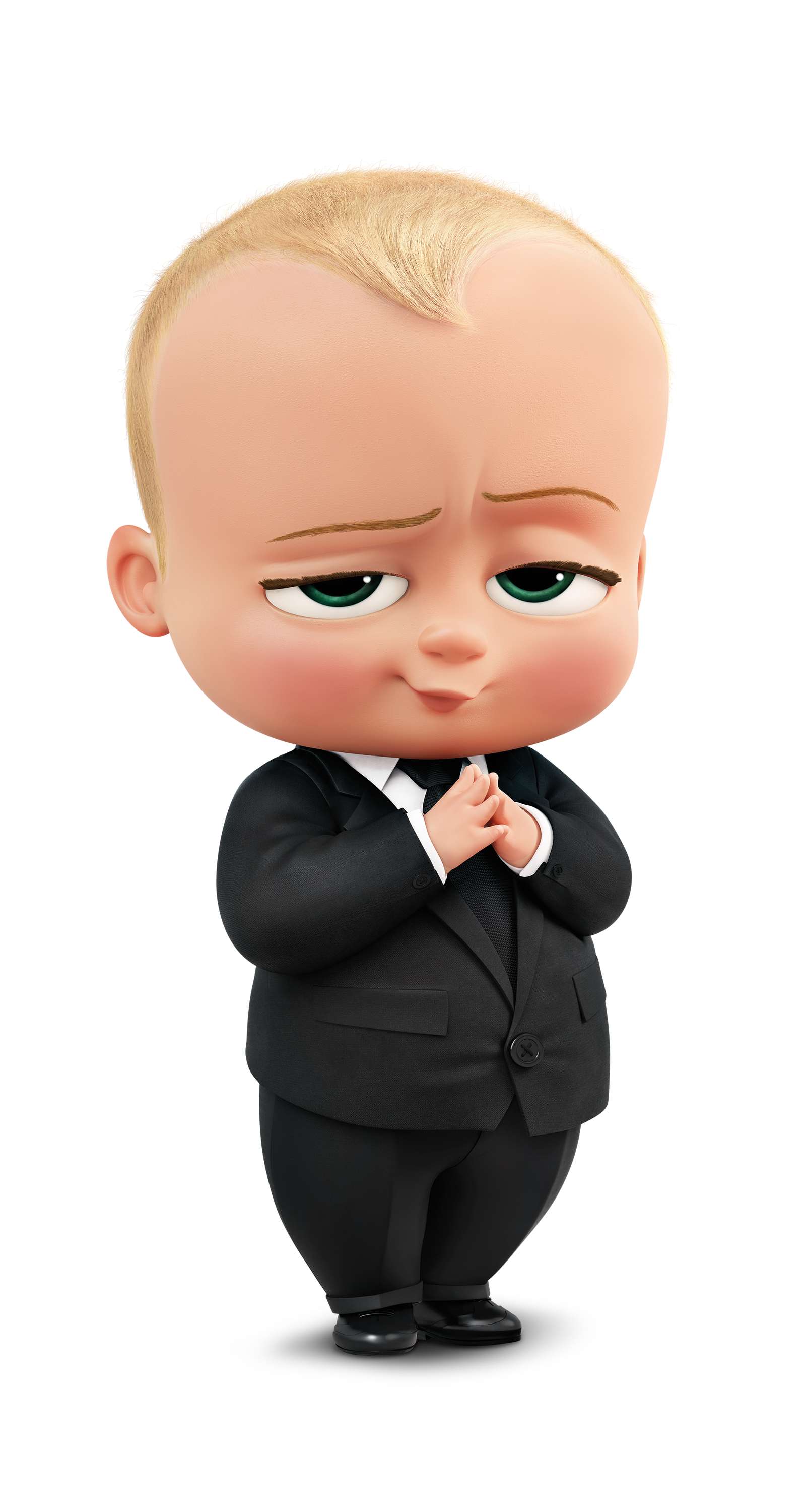 Bebê Em Terno Preto Personagem Png Grátis Para Baixar