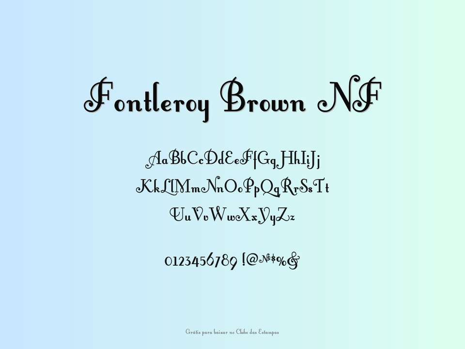 Fonte Fontleroy Brown Nf Grátis Para Baixar