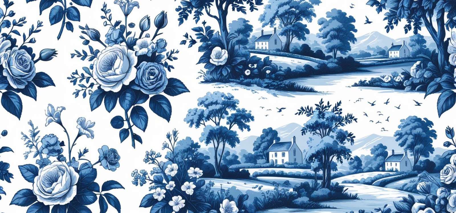 Ilustração Floral Vintage Paisagem Rural Ilustração Png Arte Para Caneca Grátis Pra Baixar