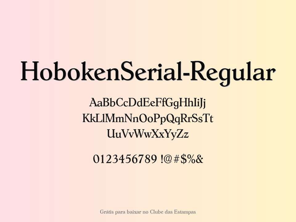 Fonte Hobokenserial Regular Grátis Para Baixar