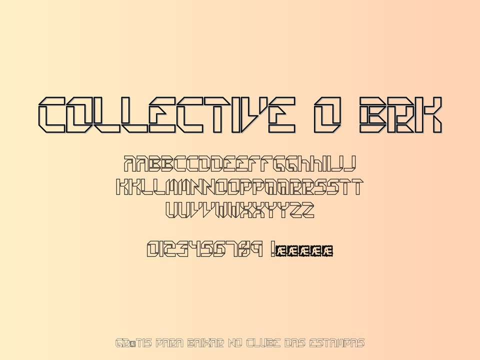Fonte Collective O Brk Grátis Para Baixar