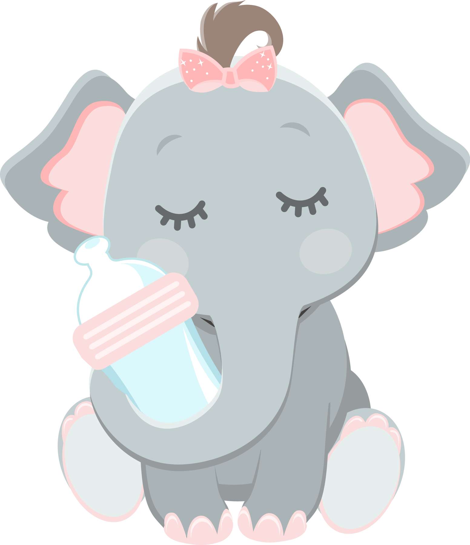 Elemento Elefante Cute Elefantinho Fofo Png (11)