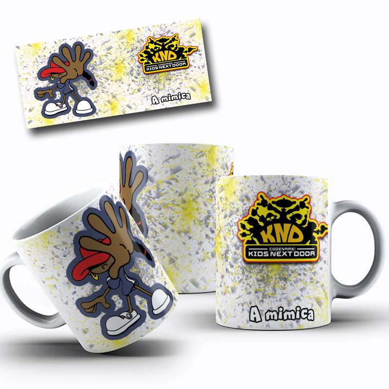 Arte Para Caneca Mimica Personagem Kids Next Door Cartoon 5