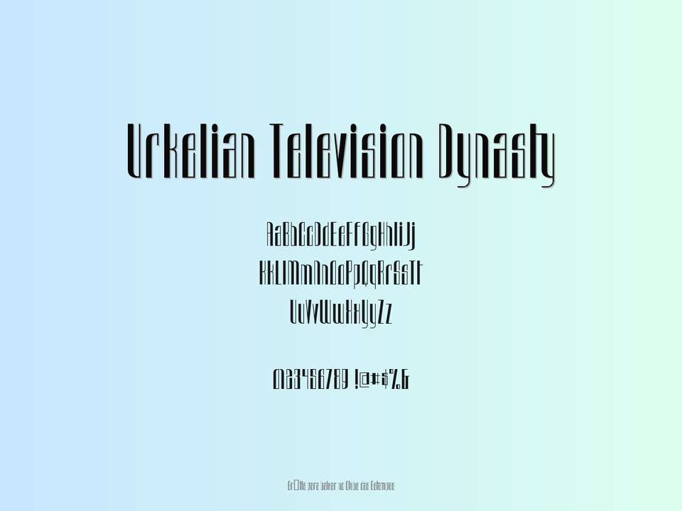 Fonte Urkelian Television Dynasty Grátis Para Baixar