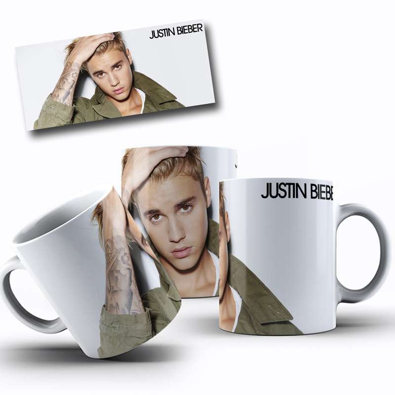 Arte Para Caneca Justin Bieber Cantor 4