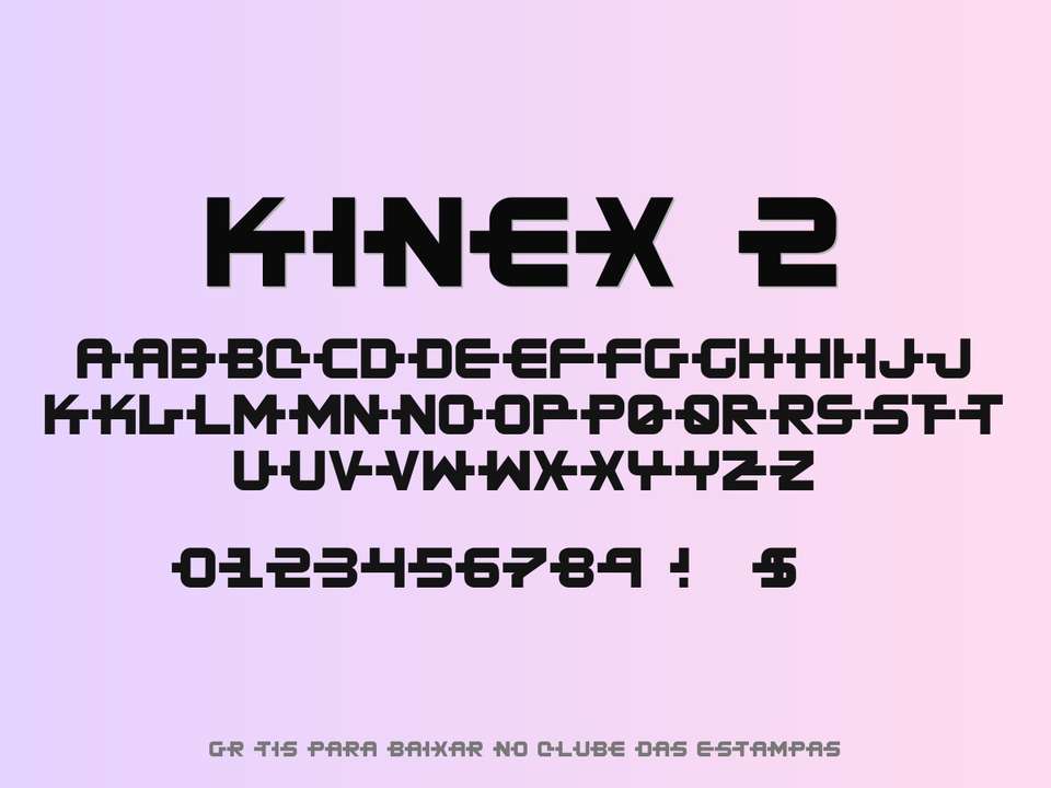 Fonte Kinex 2 Grátis Para Baixar