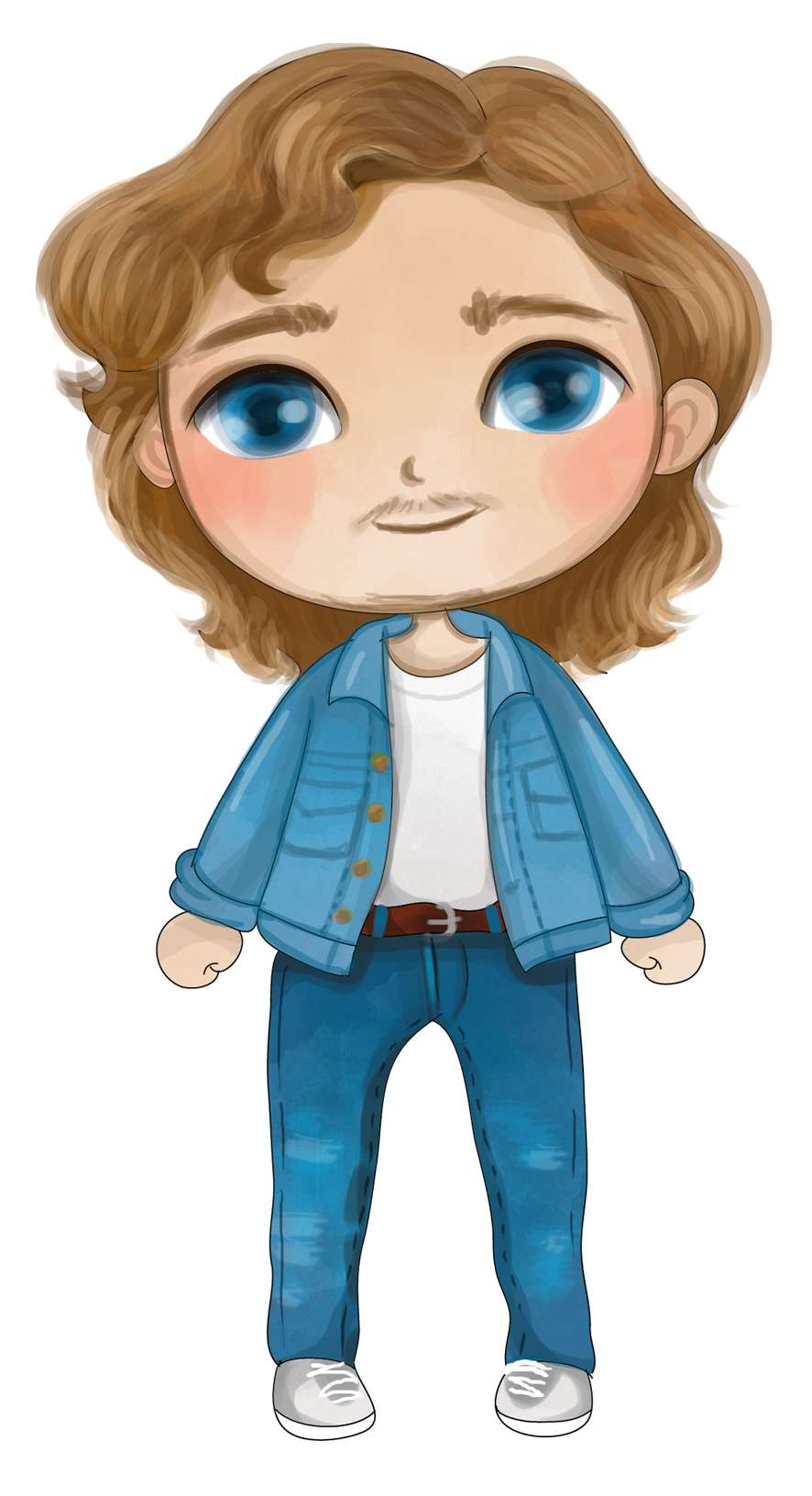 Menino Com Jaqueta Jeans Personagens Png Grátis Para Baixar