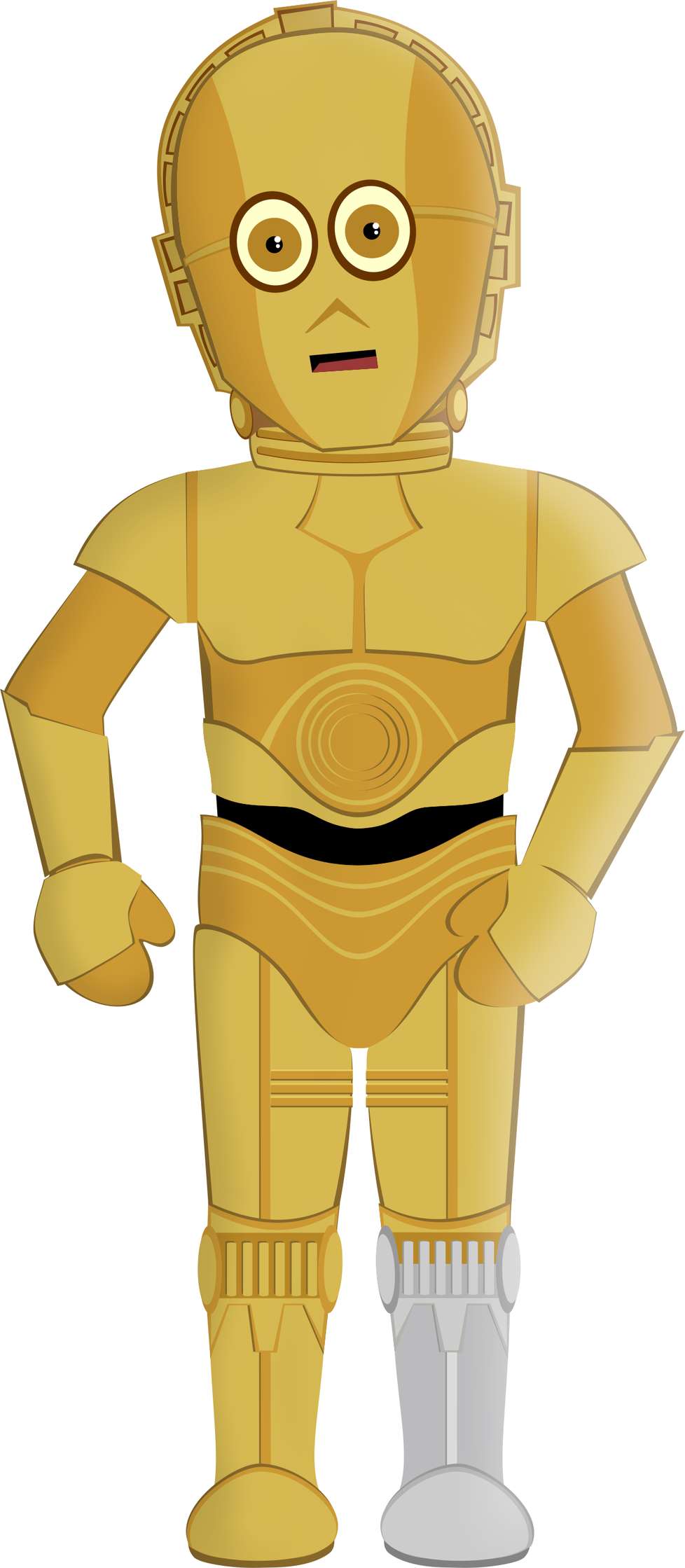 Robô Dourado Humanoide Robótica Png Grátis Para Baixar