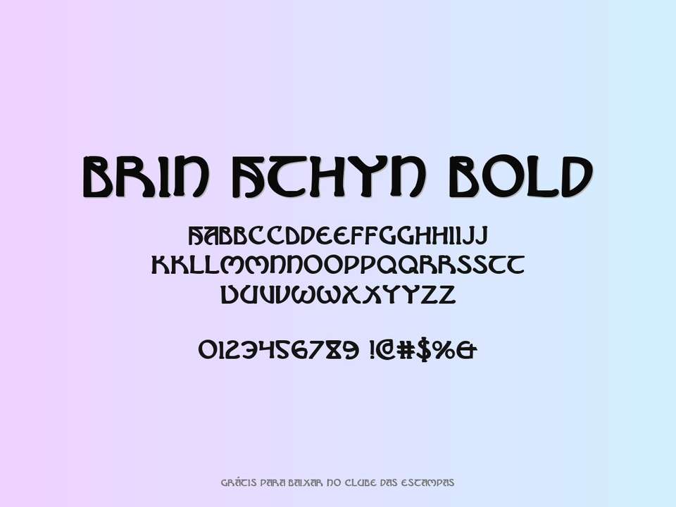 Fonte Brin Athyn Bold Grátis Para Baixar