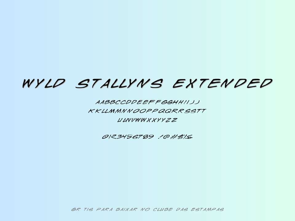 Fonte Wyld Stallyns Extended Grátis Para Baixar