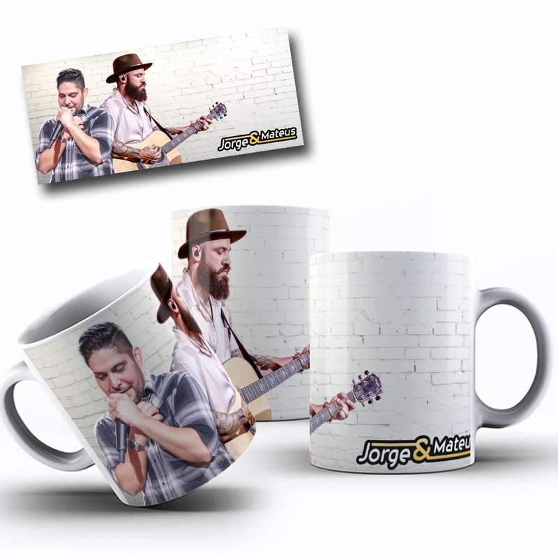 Arte Para Caneca Jorge & Mateus Música Cantores 2