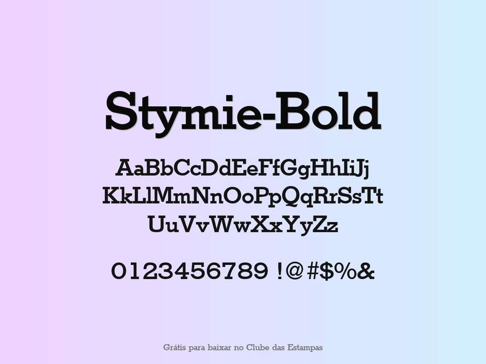 Fonte Stymie Bold Grátis Para Baixar