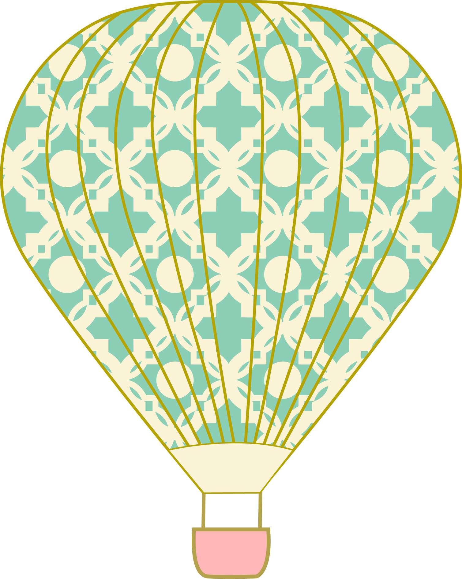Balão De Ar Quente Decorado Viagem Png Grátis Para Baixar