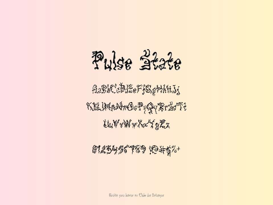 Fonte Pulse State Grátis Para Baixar