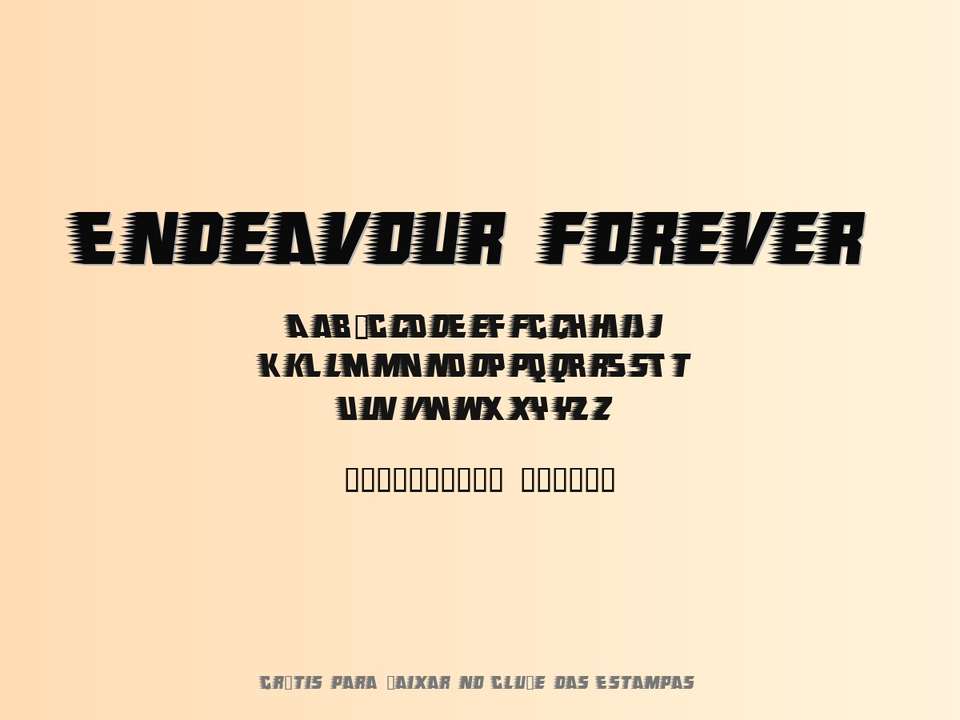 Fonte Endeavour Forever Grátis Para Baixar