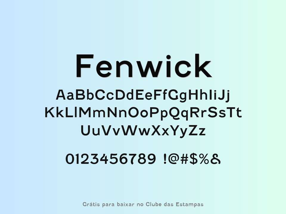 Fonte Fenwick Grátis Para Baixar