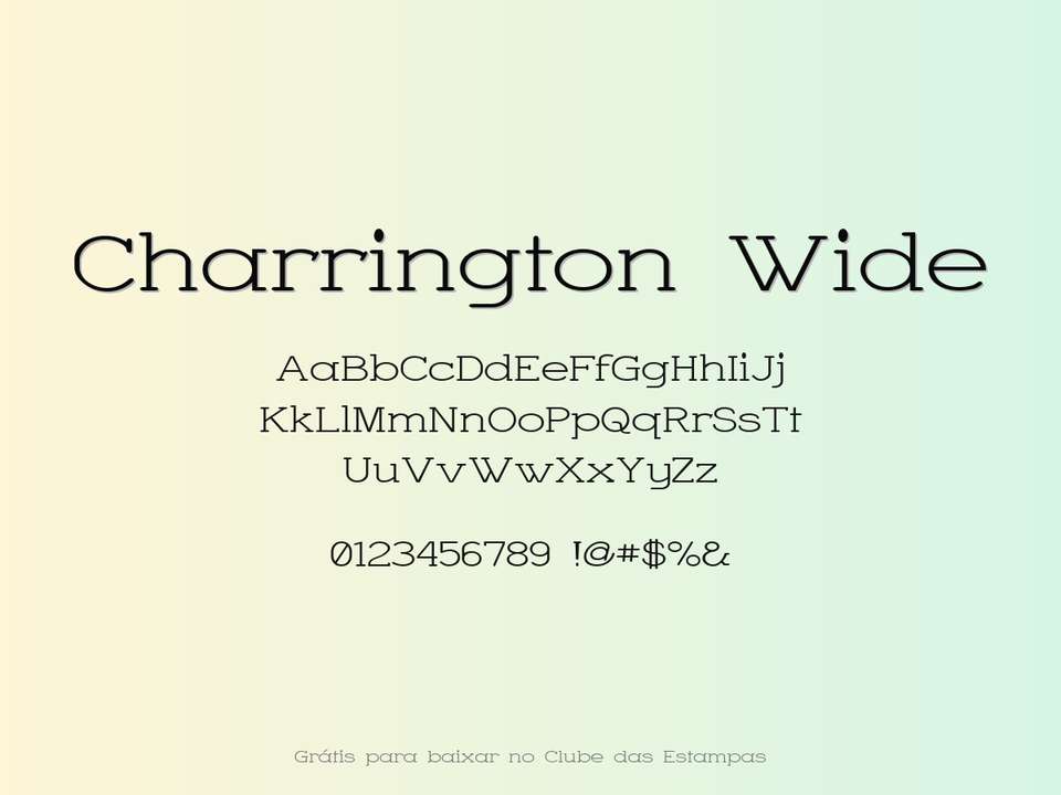 Fonte Charrington Wide Grátis Para Baixar