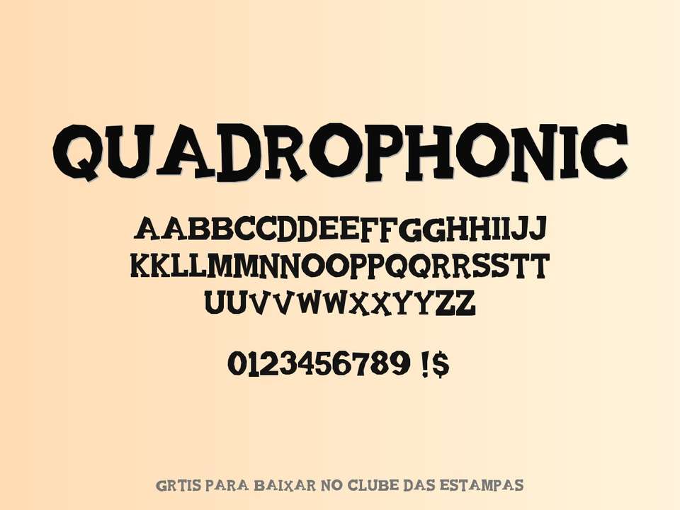 Fonte Quadrophonic Grátis Para Baixar