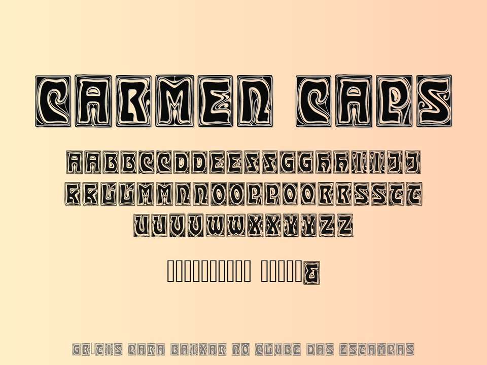 Fonte Carmen Caps Grátis Para Baixar