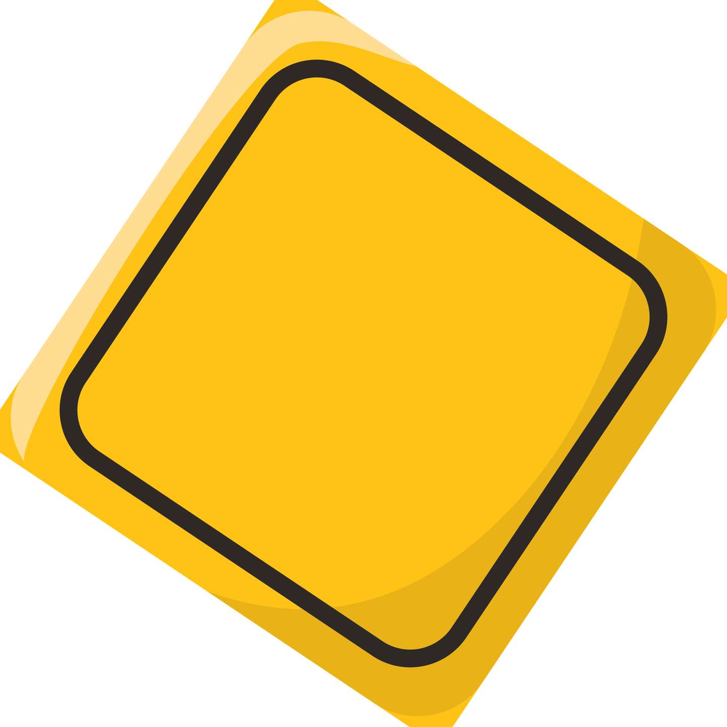 Quadrado Amarelo De Etiqueta Design Png Grátis Para Baixar