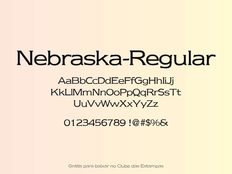 Fonte Nebraska Regular Grátis Para Baixar