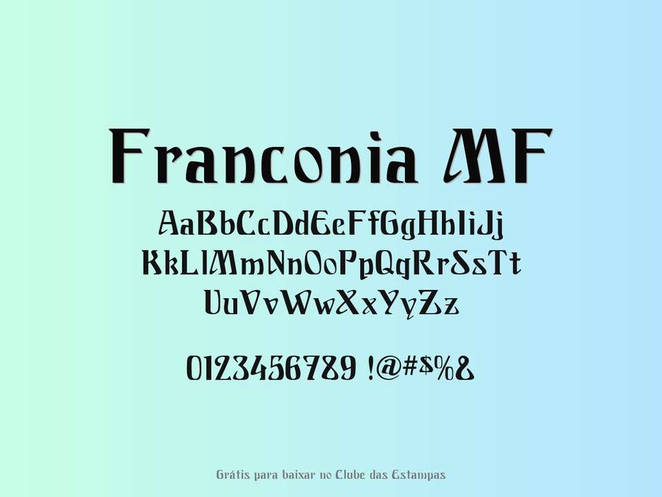 Fonte Franconia Mf Grátis Para Baixar
